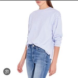 AYR French fry tee in Hydrangea color